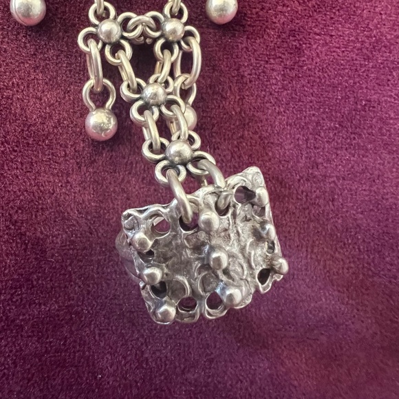 Boho Silver Finger Ring Bracelet Hand Chain NEW - Picture 6 of 9